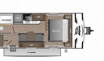 2024 JAYCO JAY FLIGHT 195RBW, , floor-plans-day image number 0